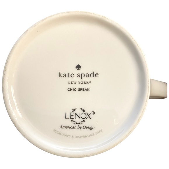 $3/15 Kate Spade New York “Sweet Talker” Chic Speak Lenox Purple White 10 Oz Mug - Picture 4 of 5